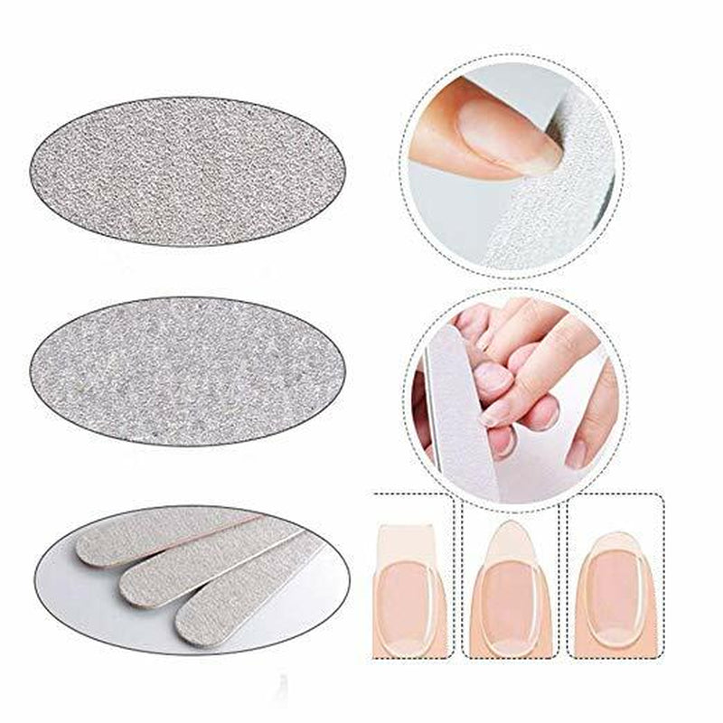 10-Pack 100/180 Grit Nail Files Dual Grit Emery Boards Professional Manicure Set