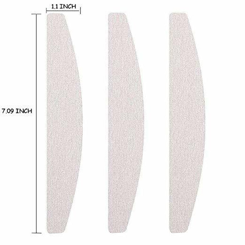 10-Pack 100/180 Grit Nail Files Dual Grit Emery Boards Professional Manicure Set