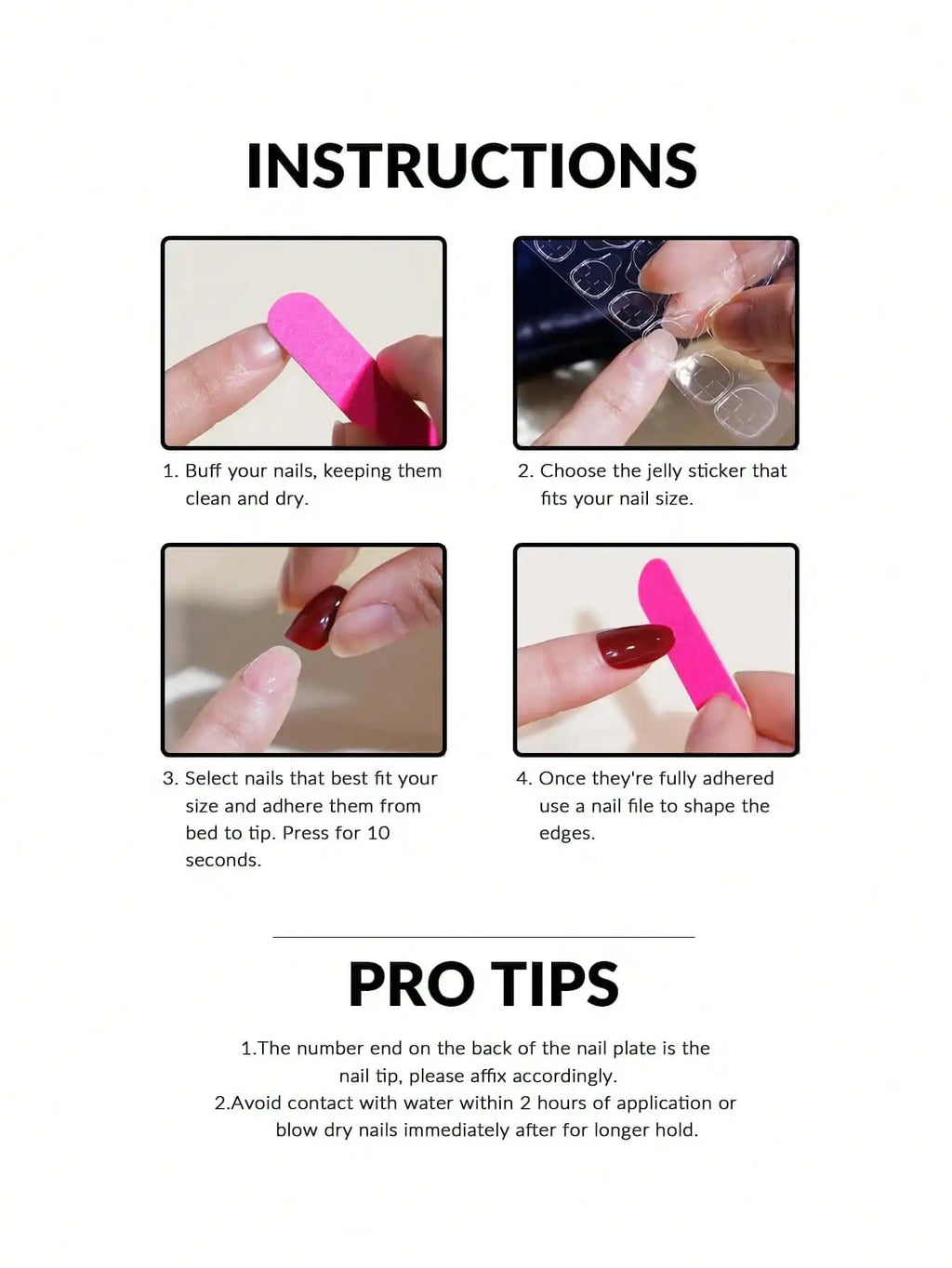 24Pcs/Set Short Square Fake Nails for Women Cute White French Tips Y2K Press on False Nail Supplies